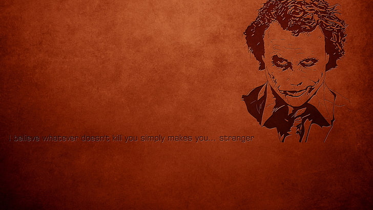 Joker illustration, Joker, Heath Ledger, quote, HD wallpaper