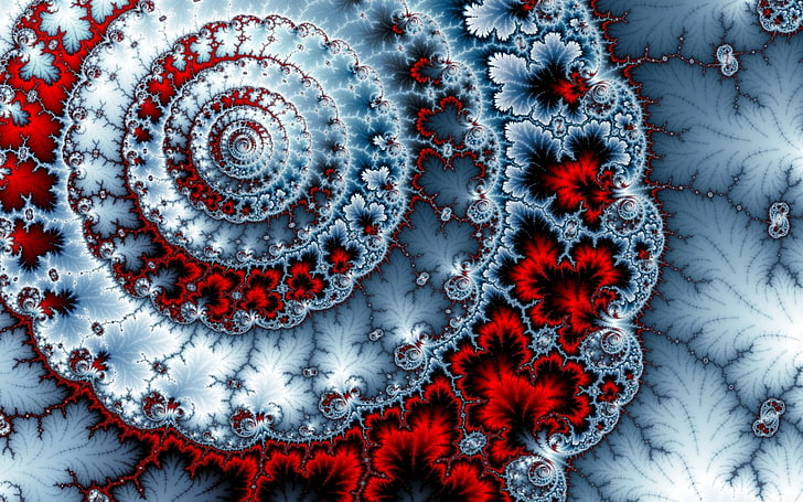 spiral, abstrak, fraktal, Wallpaper HD