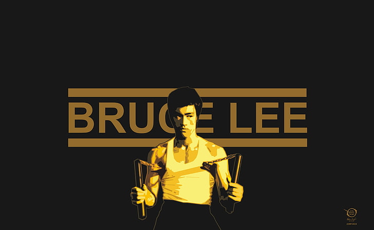 Bruce Lee, Bruce Lee digital wallpaper, Aero, Vector Art, zelko, radic, bfvrp, digital, design, disegni, dipinti, film, opere d'arte, pop art, bruce lee, brus, Sfondo HD