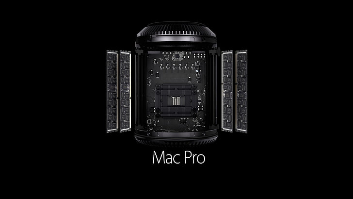 siyah Mac Pro, siyah, elma, mac, Mac Pro, HD masaüstü duvar kağıdı
