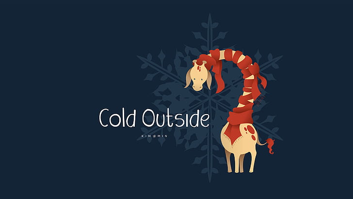 scarf, giraffe, outside, cold, Designed by, Lem, Who, HD wallpaper