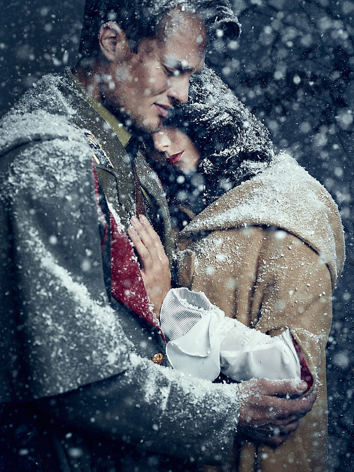 pareja, amor, hombres, mujeres, 500 px, Martin Strauss, nieve, Fondo de pantalla HD, fondo de pantalla de teléfono