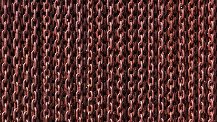 chains, rust, rusty, HD wallpaper
