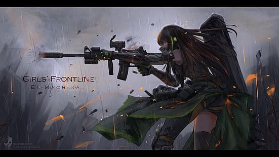  Girls Frontline, lu(artist), M4A1 (Girls Frontline), HD wallpaper HD wallpaper