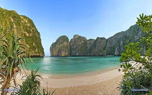 Maya Bay, Ko Phi Phi Leh, Provinz Krabi, Thailand Hintergrundbild, HD-Hintergrundbild HD wallpaper