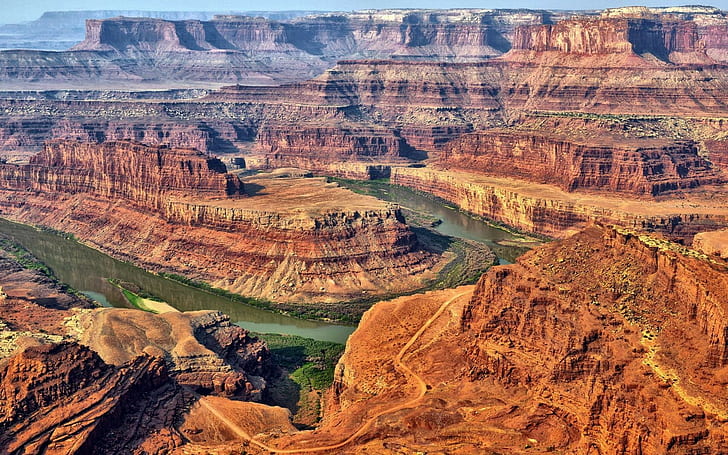 landscape, desert, rock formation, canyon, Utah, HD wallpaper