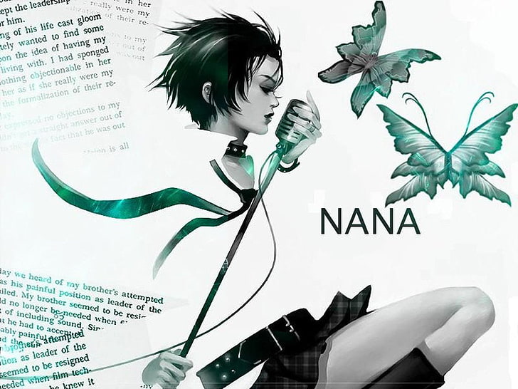 Anime, Nana, Borboleta, Menina, Nana Osaki, HD papel de parede