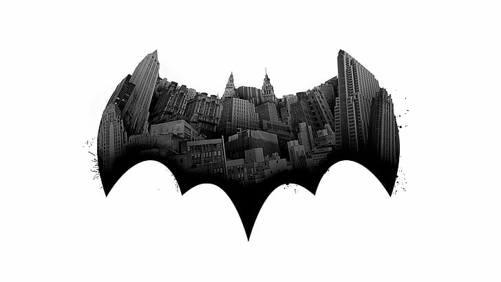 Batman, Batman: A Telltale Game Series, Gotham City, Logo, HD тапет