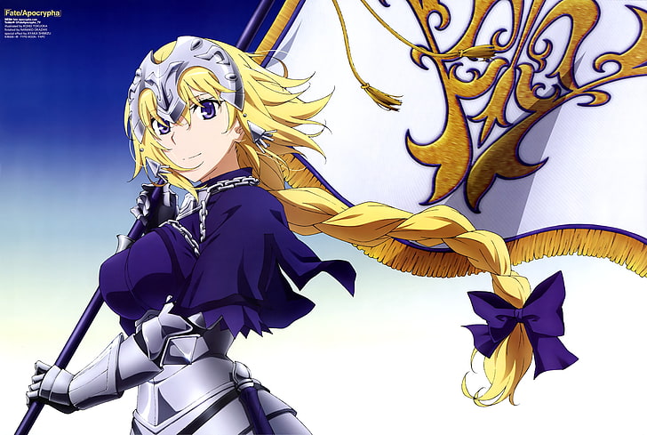 Fate / Apocrypha, Ruler (Fate / Grand Order), chicas anime, Fondo de pantalla HD