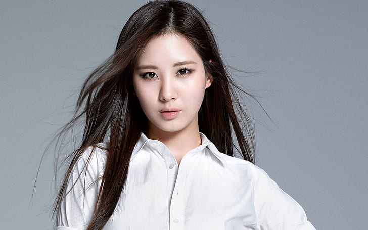 Girls Generation, Seohyun, chemise blanche pour femme, Girls, Generation, Seohyun, Fond d'écran HD