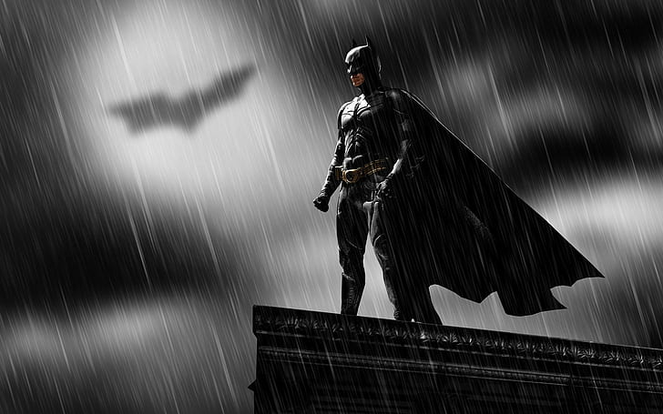 Batman, film, superhjälte, regn, batman affisch, batman, film, superhjälte, regn, 1920x1200, HD tapet