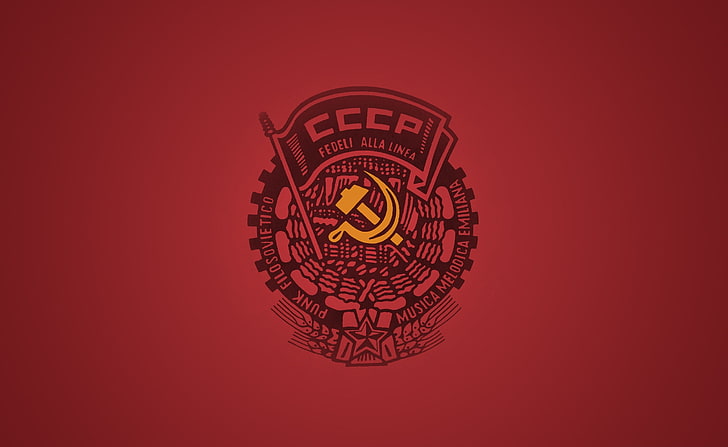 CCCPの旗、ソビエト連邦のポスター、エアロ、ベクターアート、旗、CCCP、 HDデスクトップの壁紙
