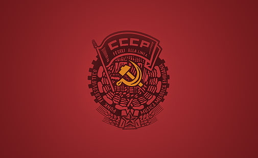 Bandera de CCCP, cartel de la Unión Soviética, Aero, arte vectorial, bandera, CCCP, Fondo de pantalla HD HD wallpaper