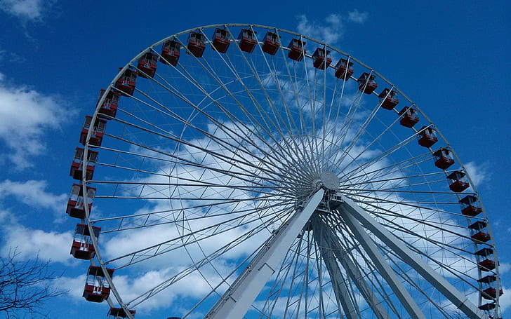 ferris wheel, amusement backgrounds, entertainment, Download 3840x2400 Ferris wheel, HD wallpaper