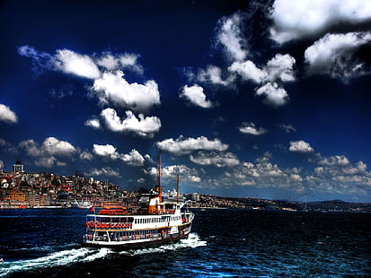 ボスポラス橋イスタンブールは愛自然ビーチHDアート、橋、トルコ、イスタンブール、ボスポラス海峡、 HDデスクトップの壁紙 HD wallpaper