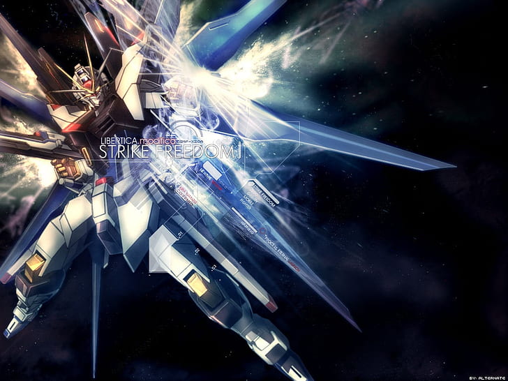 kebebasan gundam strike kebebasan Anime Gundam Seed HD Seni, dom, gundam, seed, strike, Wallpaper HD