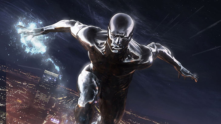 Film, Fantastic 4: Rise of the Silver Surfer, Silver Surfer, HD tapet