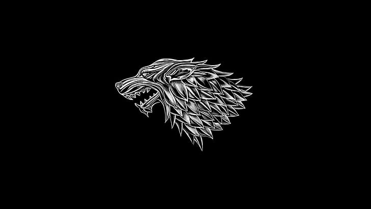 Spiel der Throne, Siegel, Wolf, Haus Stark, HD-Hintergrundbild