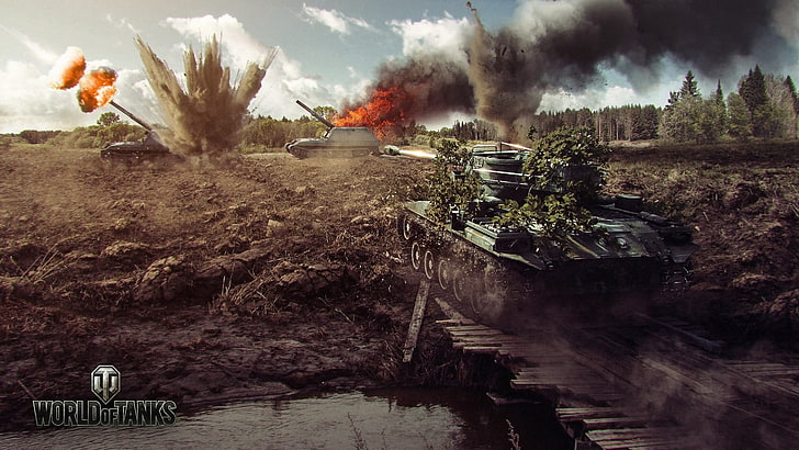 Zrzut ekranu z gry World of Tanks, World of Tanks, czołg, gry wojenne, gry wideo, G.W. Tygrys, Tapety HD