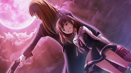 อะนิเมะเรื่อง Umineko: When They Cry, Maria Ushiromiya, Rosa Ushiromiya, วอลล์เปเปอร์ HD HD wallpaper