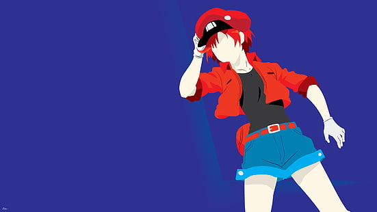 Anime, Cells at Work!, AE3803 (Cells at Work), Minimalist, HD tapet HD wallpaper