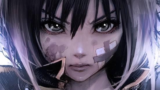 ภาพประกอบตัวละครอะนิเมะหญิงสาวการ์ตูนอะนิเมะงานศิลปะ, วอลล์เปเปอร์ HD HD wallpaper