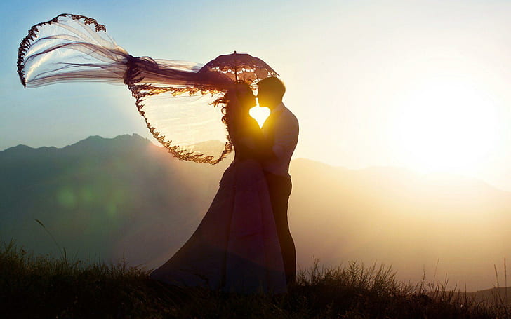 คู่รักน่ารัก Love Heart Sunset Photography, 1920x1200, น่ารัก, คู่รัก, หัวใจรัก, พระอาทิตย์ตก, การถ่ายภาพ, วอลล์เปเปอร์ HD