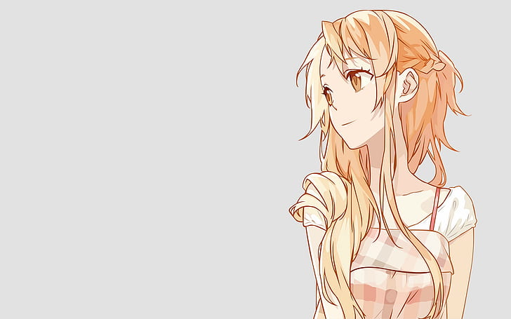 Юки Асуна, Sword Art Online, аниме, аниме девушки, длинные волосы, блондинка, HD обои