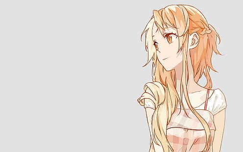 Yuuki Asuna, Sword Art Online, anime, anime dziewczyny, długie włosy, blond, Tapety HD HD wallpaper