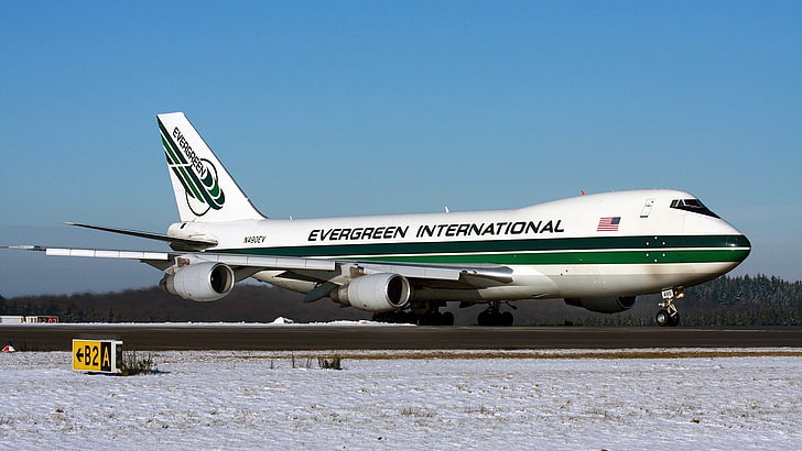 747, Antenne, Boeing, Bomber, Evergreen, Tanker, Wasser, HD-Hintergrundbild