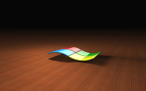 Ilustração do logotipo da Microsoft, windows 7, logotipo, sistema operacional, multi-coloridas, HD papel de parede HD wallpaper