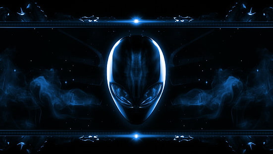 space, alien, sci-fi, blue, extraterrestrial, scifi, fantasy art, fantasy, HD wallpaper HD wallpaper