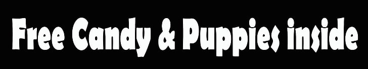 permen & Anak Anjing gratis di dalam teks, teks, tipografi, Wallpaper HD