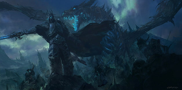 World of Warcraft, Lich King, Arthas Menethil, Arthas, Mazert Young, Sfondo HD HD wallpaper