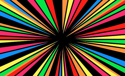 Rainbow Vortex, röd och mångfärgad digital tapet, Aero, Rainbow, Färgrik, Bakgrund, Vortex, HD tapet HD wallpaper