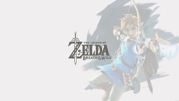Lo sfondo digitale di The Legend of Zelda, The Legend of Zelda, The Legend of Zelda: Breath of the Wild, tloz, videogiochi, sfondo semplice, Link, Sfondo HD