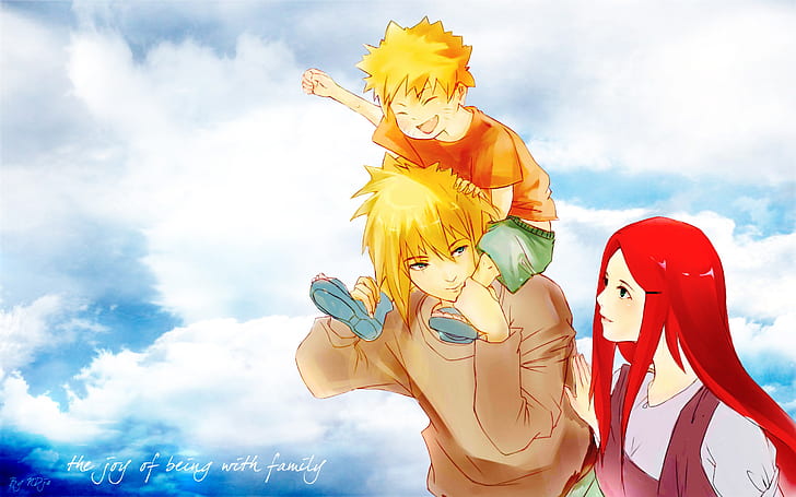 Happy Naruto Family Art, famiglia, felice, naruto, anime, Sfondo HD