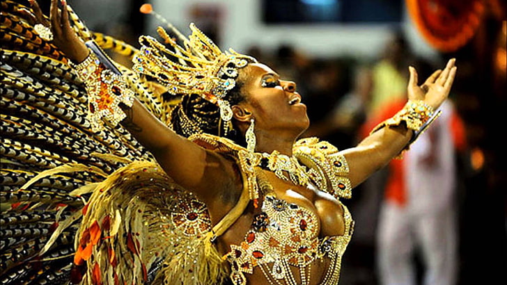 Brasilien, Karneval, Fiestas, Janeiro, Rio, HD-Hintergrundbild