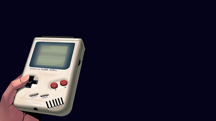 белый Nintendo Game Boy, GameBoy, минимализм, HD обои