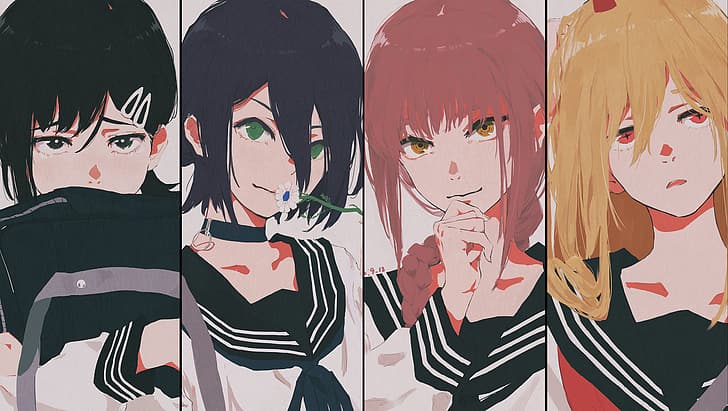 Anime Girls, Anime, Chainsaw Man, HD-Hintergrundbild