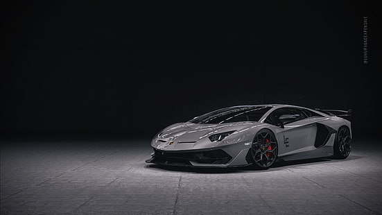 Lamborghini, Lamborghini Aventador SVJ, автомобиль повышенной комфортности, суперкар, HD обои HD wallpaper