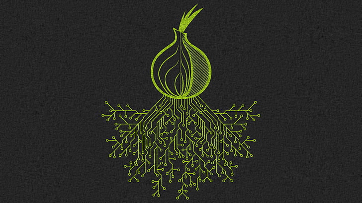 logotipo de cebolla verde, tor, cebolla, internet, arte digital, Fondo de pantalla HD