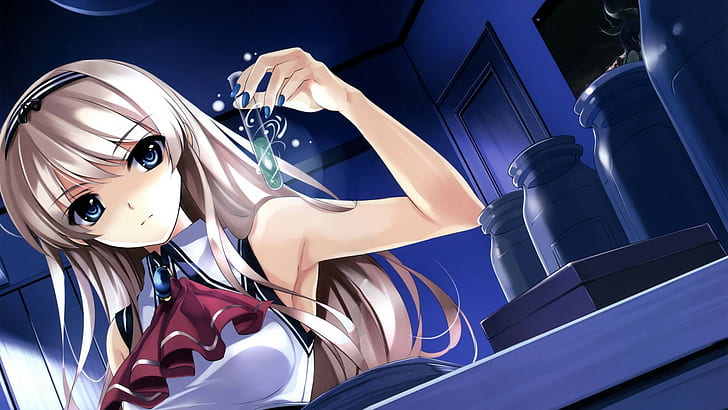 Labors, Anime Mädchen, blond, HD-Hintergrundbild