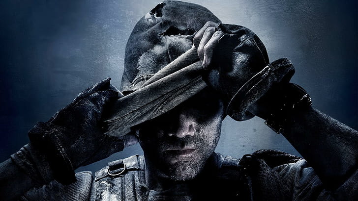 Jogo do soldado de Call of Duty Ghosts, chamada, dever, fantasmas, soldado, jogo, HD papel de parede
