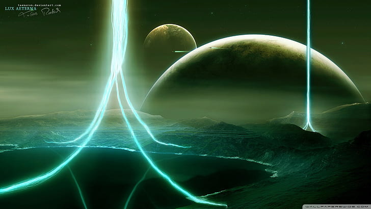 비탈리 S 알렉 시우스, 우주 예술, 행성, HD 배경 화면