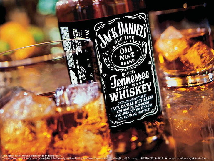 alkohol, butelki, Jack Daniel's, Tapety HD