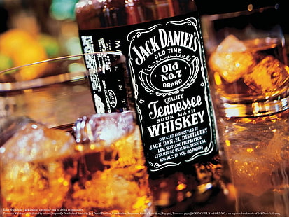 alcool, bottiglie, Jack Daniel's, Sfondo HD HD wallpaper