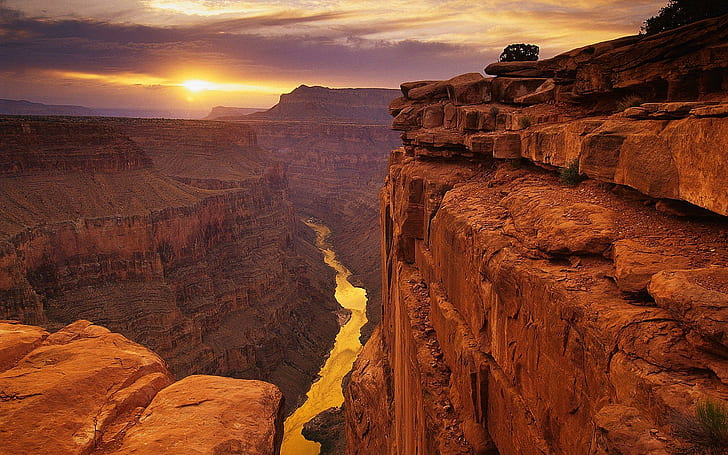 Riesige rote Canyons, Canyon, Natur, riesige Canyons, HD-Hintergrundbild