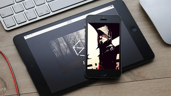 black phone, Tokyo Ghoul, HD wallpaper
