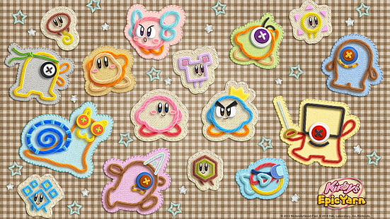 Kirby, Kirby's Epic Yarn, HD wallpaper HD wallpaper